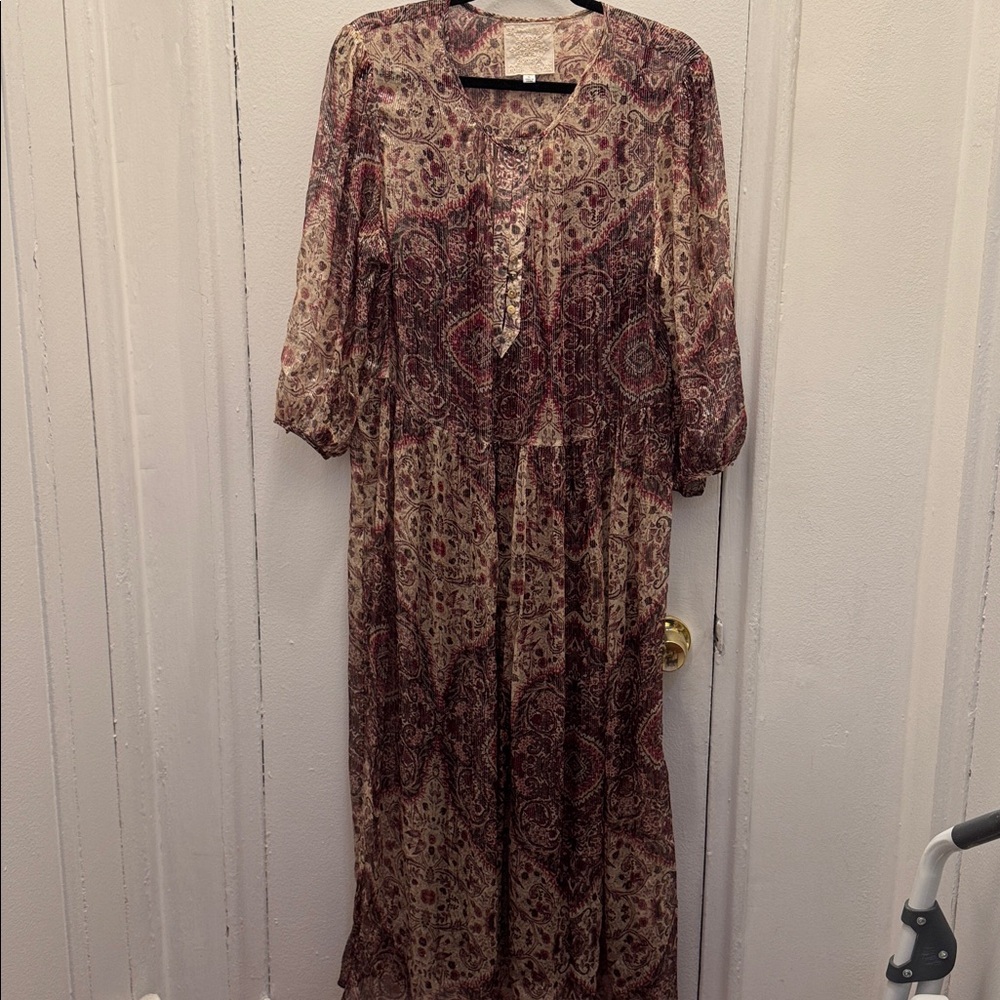 Johnny Was Bohemian Paisley Maxi Dress